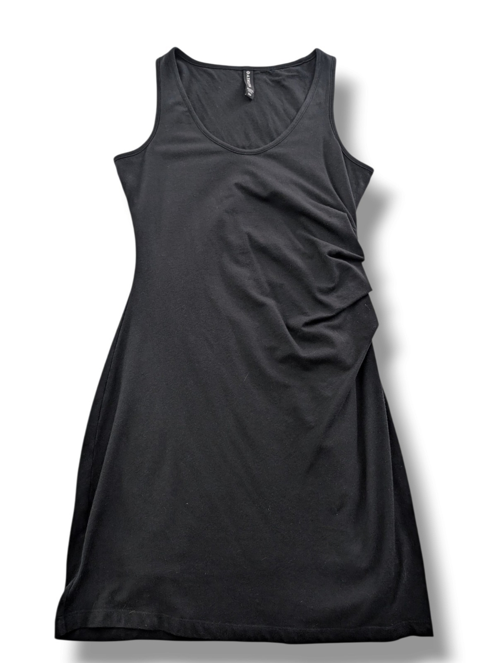 Athleta Black Della Rouged Mini Dress, Size MP